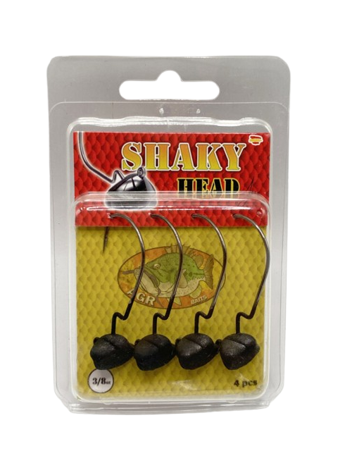Anzuelos AGR Shaky Head Matte Black 3/0