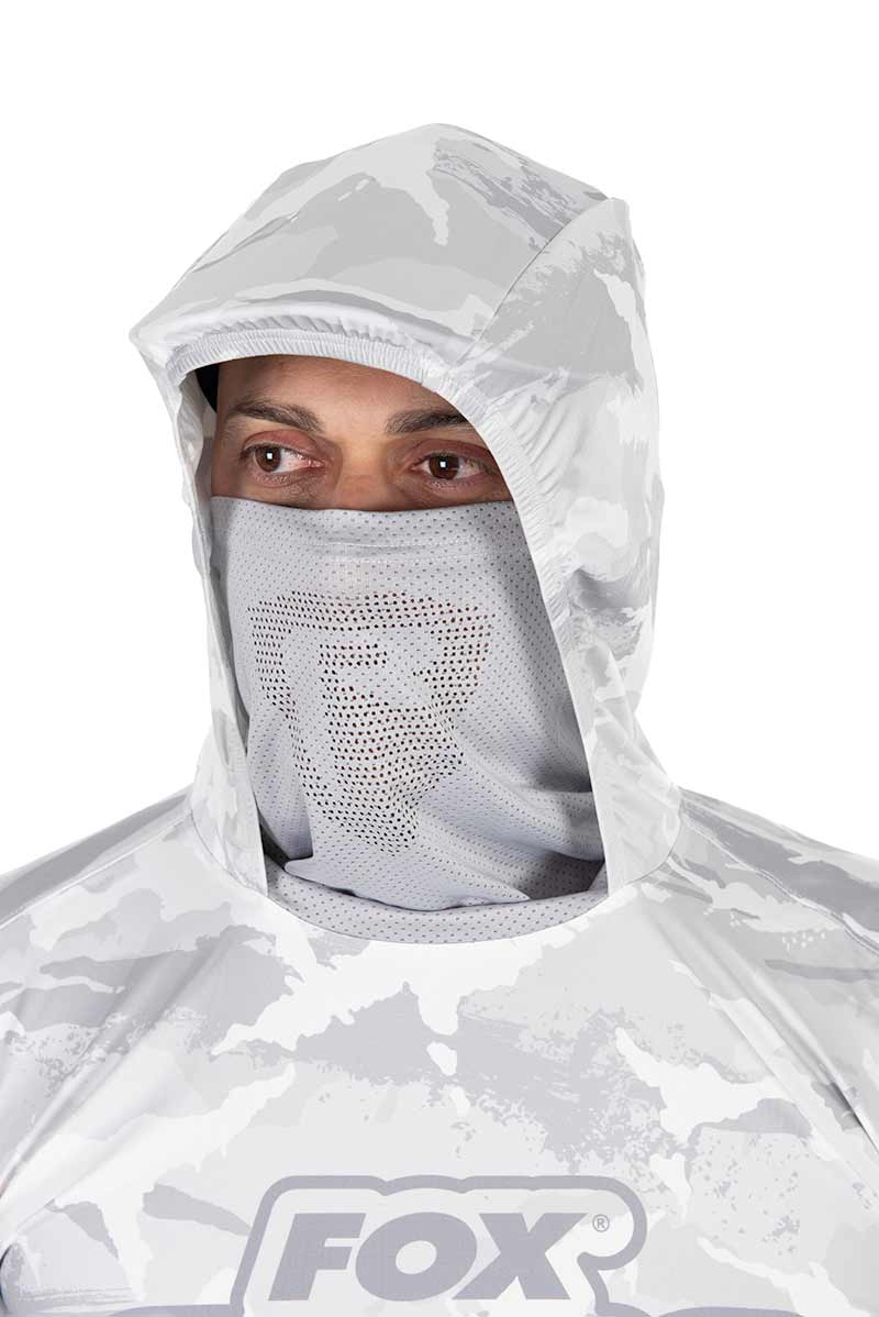 Technical T-shirt with UV hood Fox Rage Light Camo