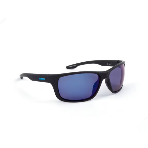 Polarized sunglasses Shimano Antares Matte Black and Blue