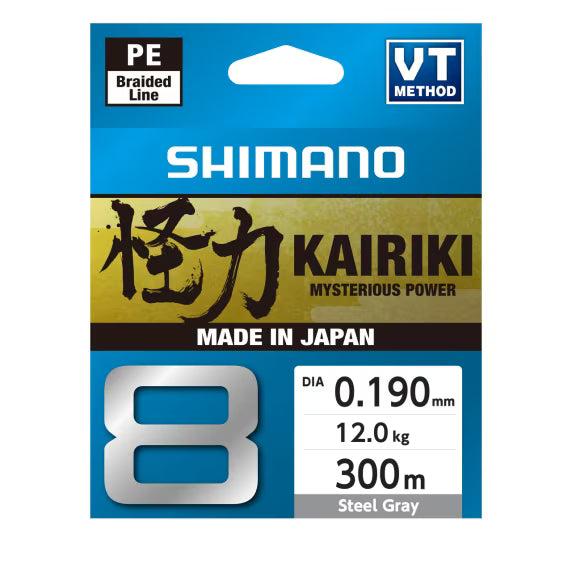 Braided Line Shimano Kairiki 8 Gray 300 m