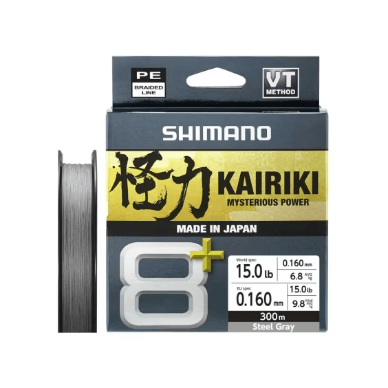 Braided Line Shimano Kairiki 8+ Gray 300 m