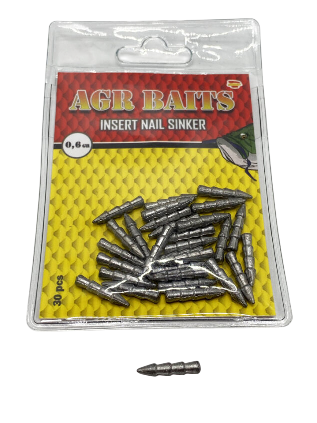 Lead AGR Insert Nail Sinker