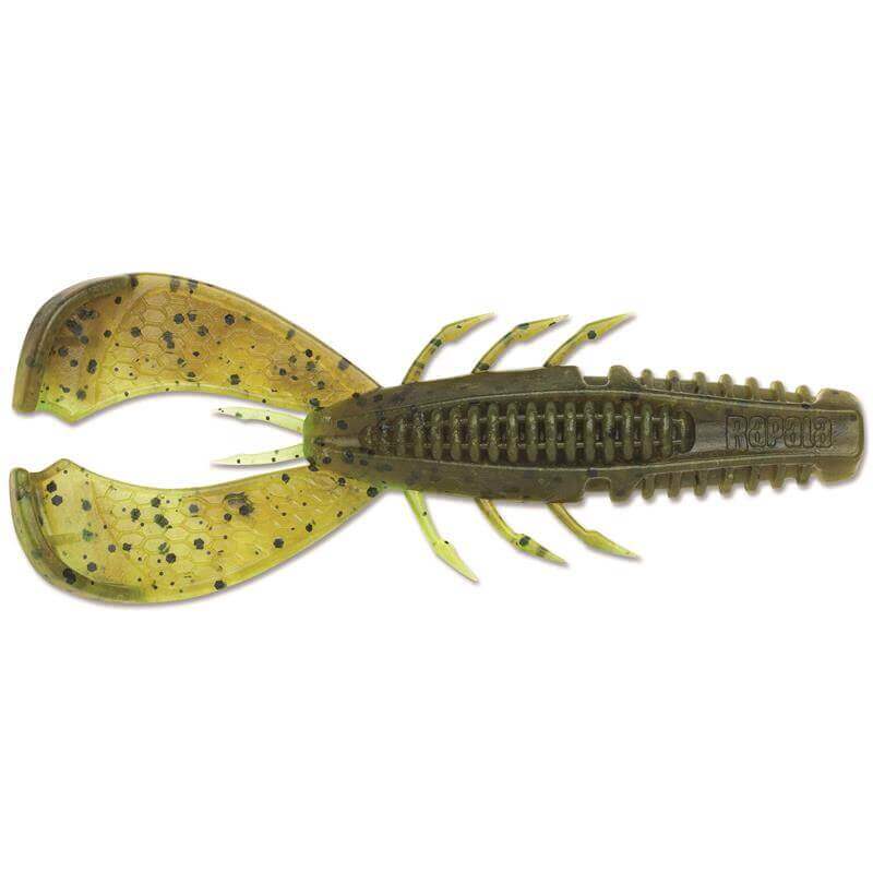 Soft Lure Crab Rapala Crushcity Cleanup Craw 3 - 90 mm Green Pumpkin Chartreuse Pepper