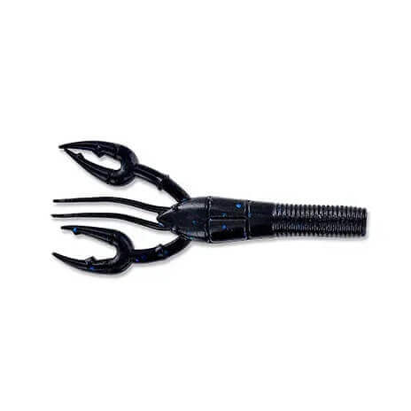 Soft Lure Yamamoto Fat Baby Craw 3.75" - 95 mm Black W/Large Blue Flake