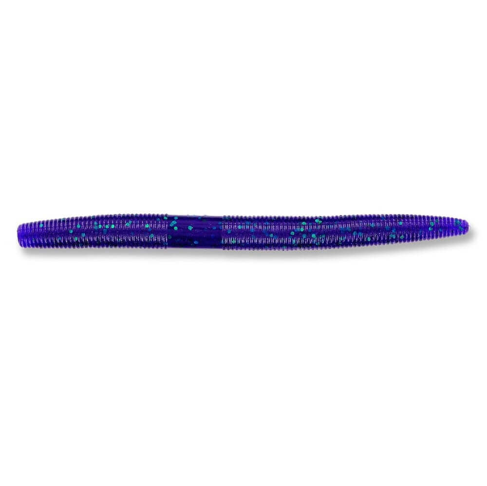Soft Lure Yamamoto Yamasenko 4" - 100 mm June Bug Purple W/Emerald Flake