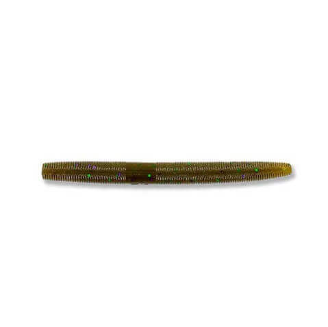 Soft Lure Yamamoto Yamasenko 4" - 100 mm Green Pumpkin W/Large Green Purple