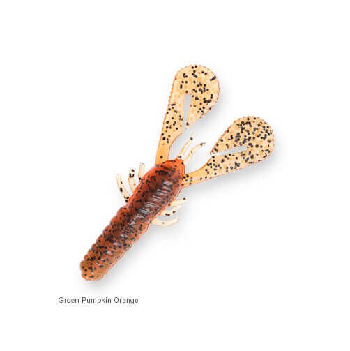 Vinilo Z-Man Turbo Craw 101 mm Green Pumpkin Orange