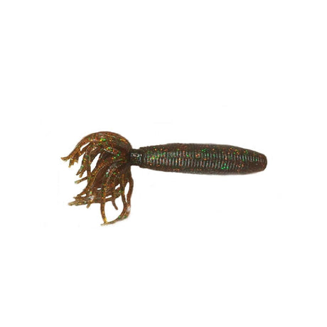 Vinilo Yamamoto Fat Ika 4" en color Special Smoke Rtbeer/Green, ideal para pesca de Bass y depredadores.