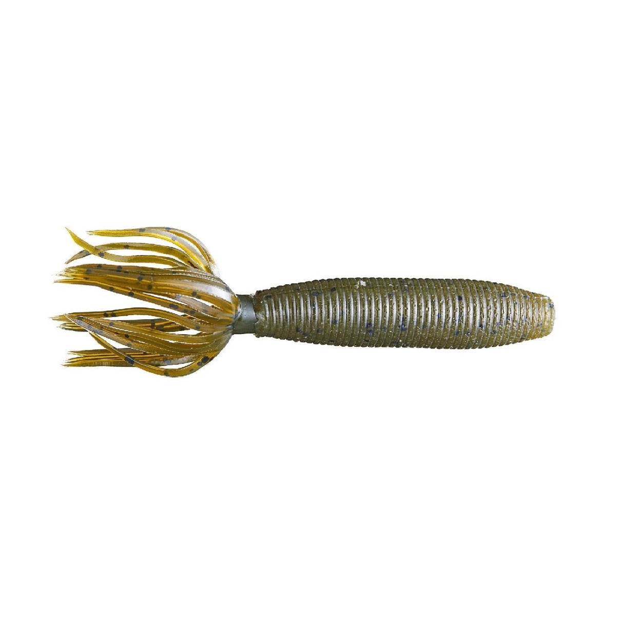 Soft Lure Yamamoto Fat Ika 4'' 100 mm Green Pumpkin Black Flake