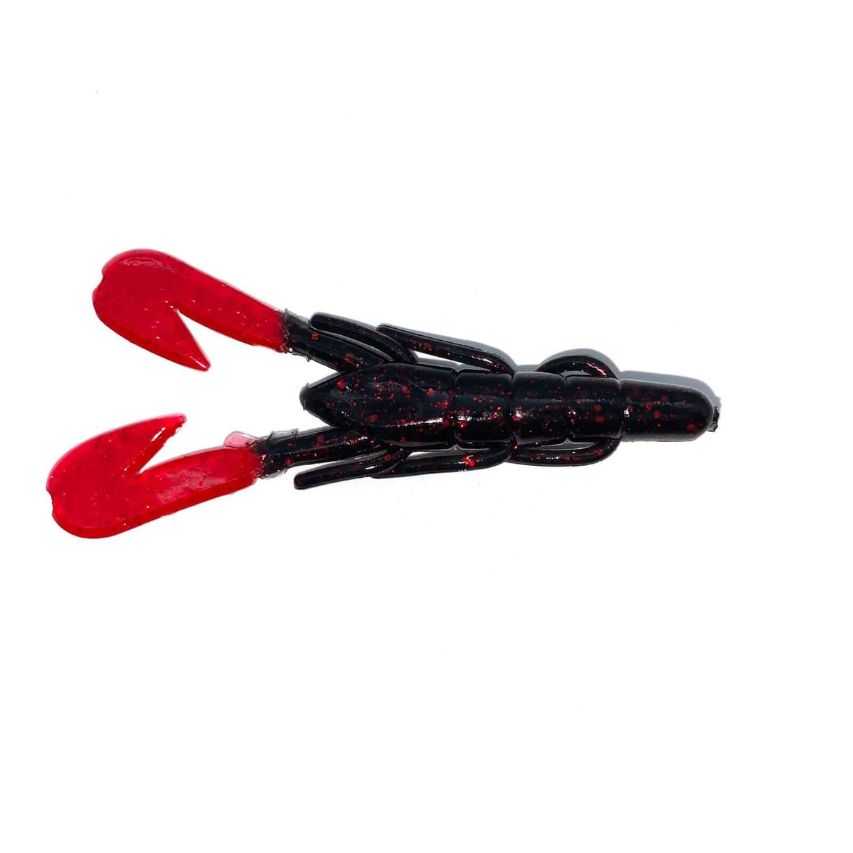 Soft Lure Zoom Ultra Vibe Speed Craw 90 mm Black Red Glitter Red