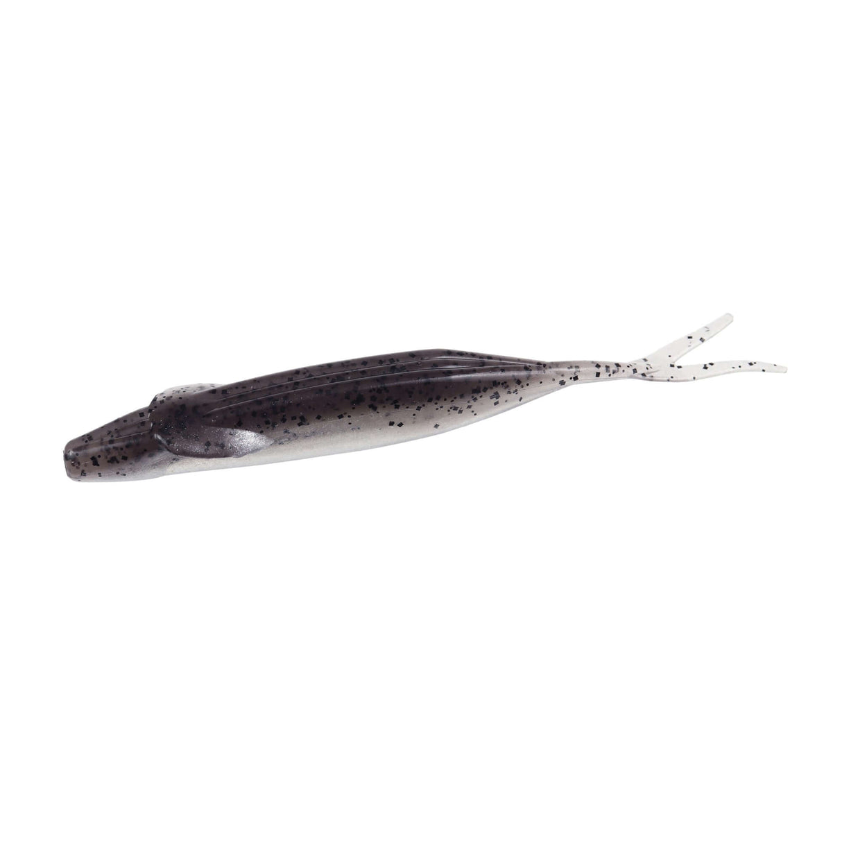 Soft Lure Zoom Winged Fluke 127 mm Smoke Pepper Clear