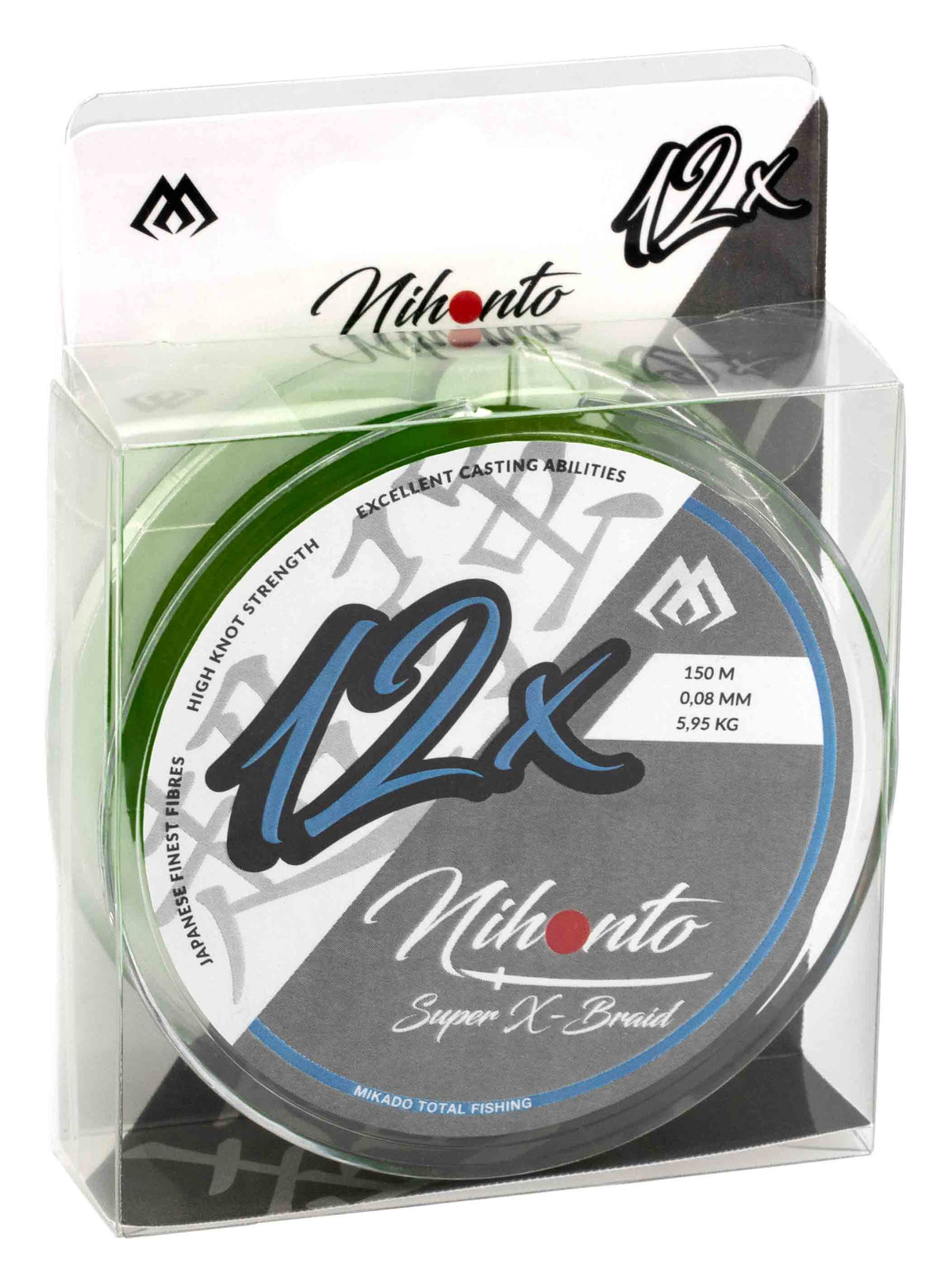 Accesorio Mikado Nihonto Super X-Braid 0.08mm/5.95kg/150m Dark Green 1 spool