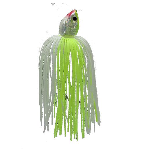 baitsfishing chatterbaits white chartreuse