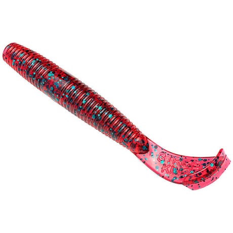 vinilo strike king ned cut worm red bug