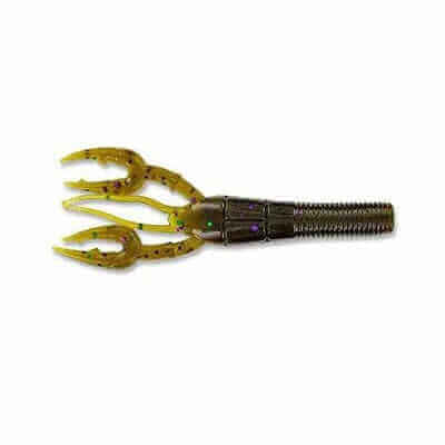 Vinilo Yamamoto Fat Baby Craw 3,75” – 95 mm Green Pumpkin Green Purple Flake - Tienda Bass