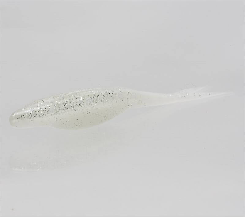 Vinilo Zoom Super Flukes Jr 100 mm White Ice - Tienda Bass