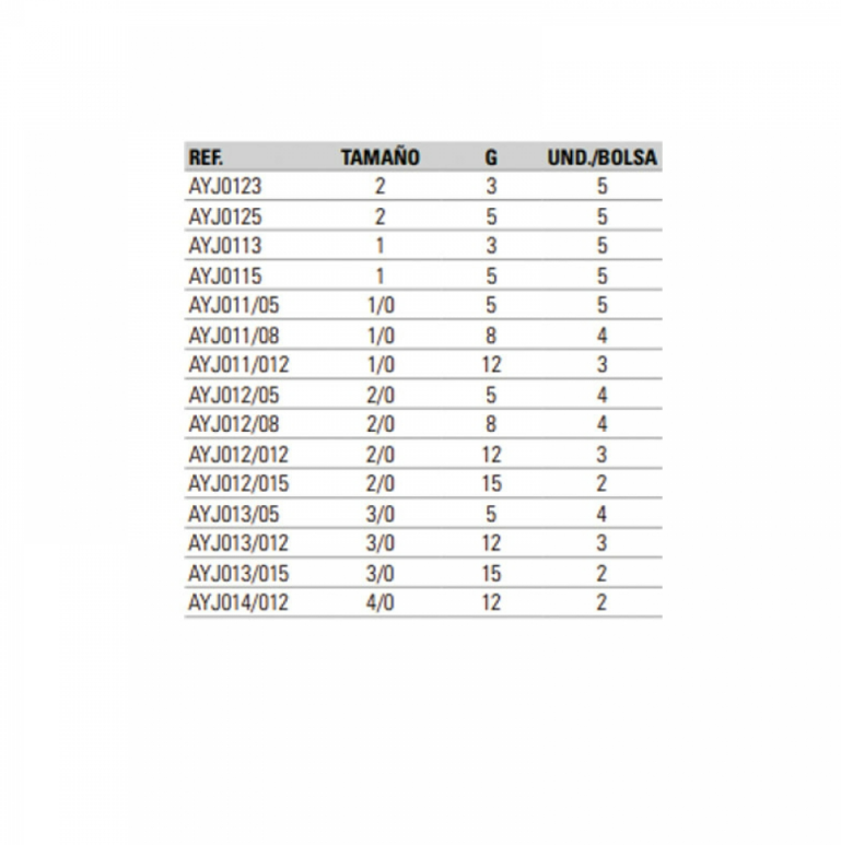 Hooks Jig Yokozuna Universal nº2/0 - 5 grams