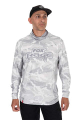 UV hooded T-shirt Fox Rage Light Camo