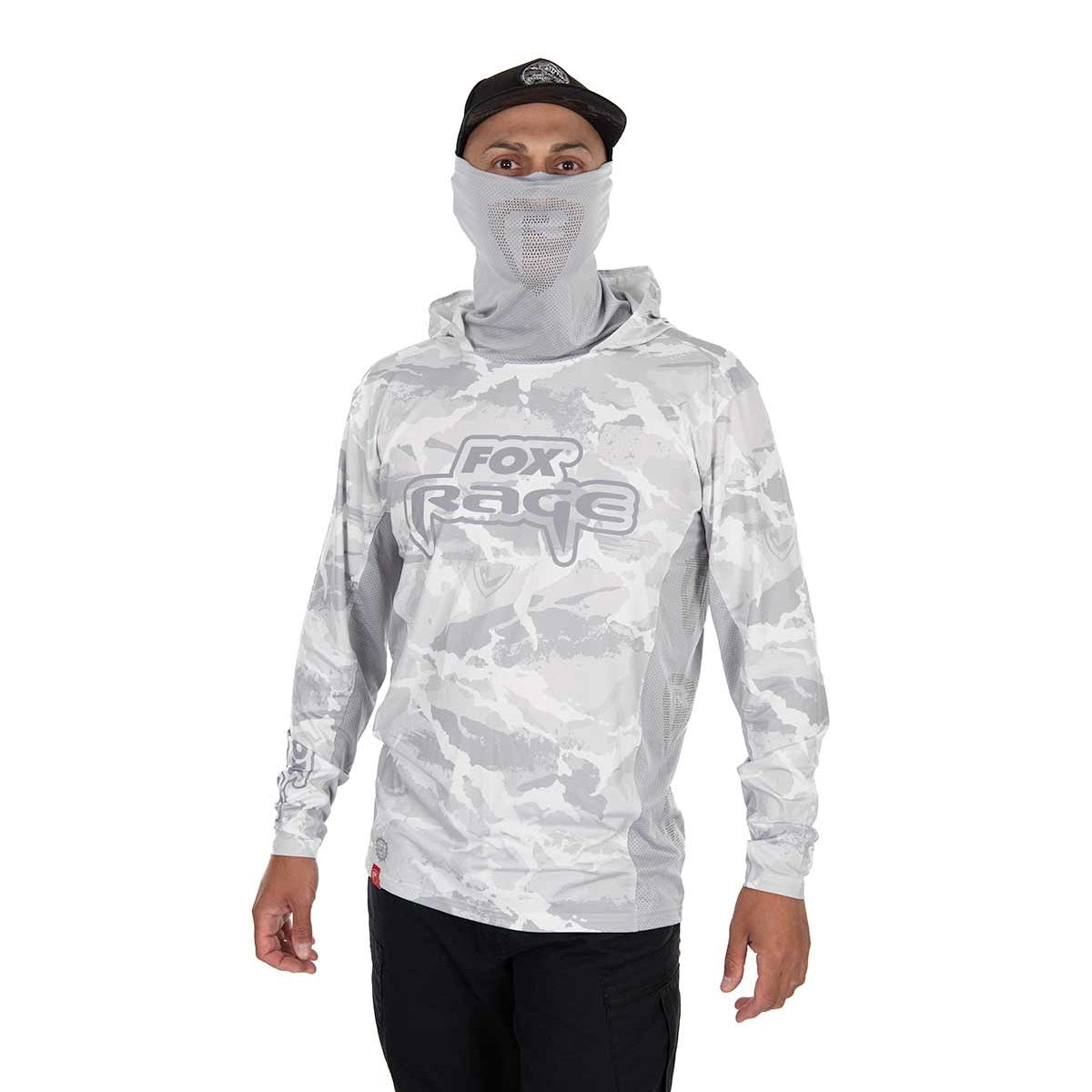 UV hooded T-shirt Fox Rage Light Camo