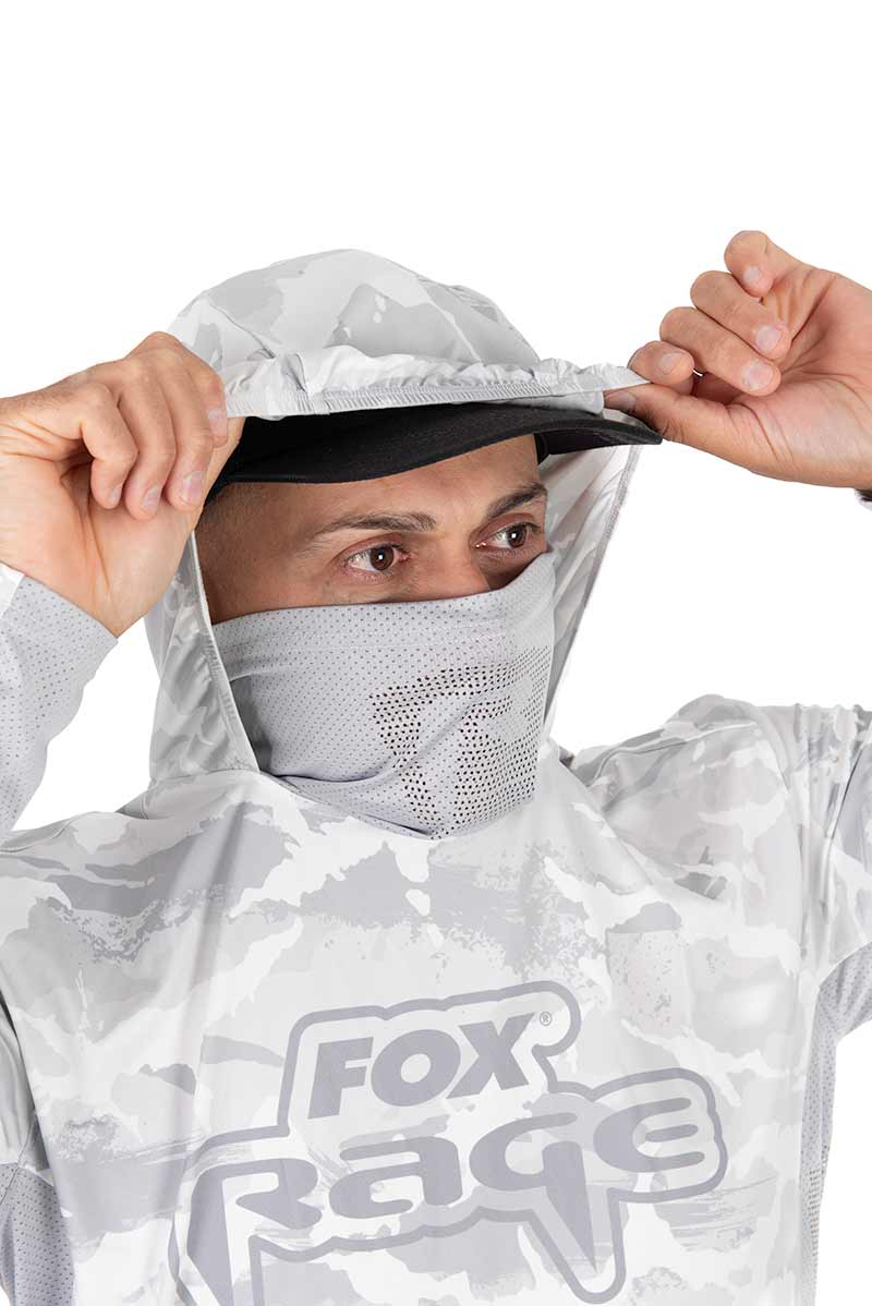 UV hooded T-shirt Fox Rage Light Camo