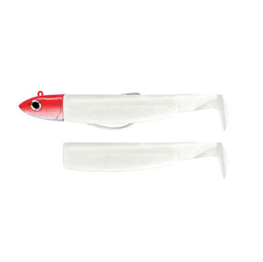 Combo Black Minnow 90 Off Shore 10 g White Red Head
