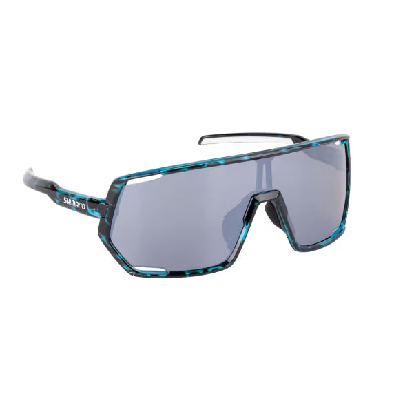 Sunglasses polarized Shimano Lesath Blue and silver tortoiseshell