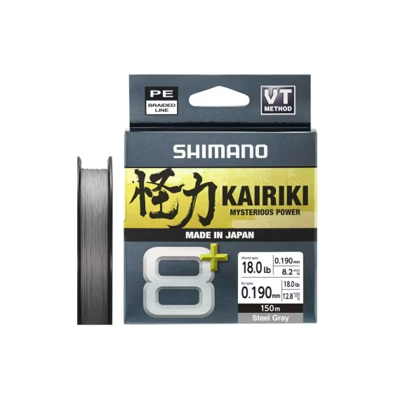 Braided Yarn Shimano Kairiki 8+ Gray 150 m