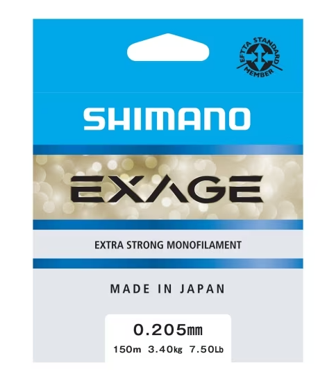 Monofilament yarn Shimano Exage Gray