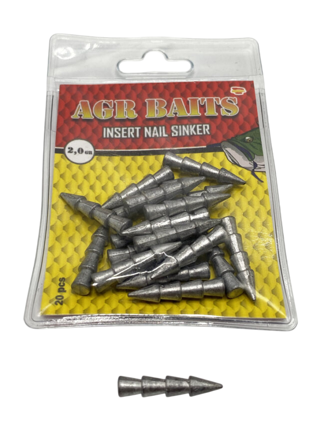 Lead AGR Insert Nail Sinker