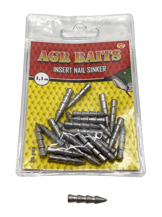 Lead AGR Insert Nail Sinker