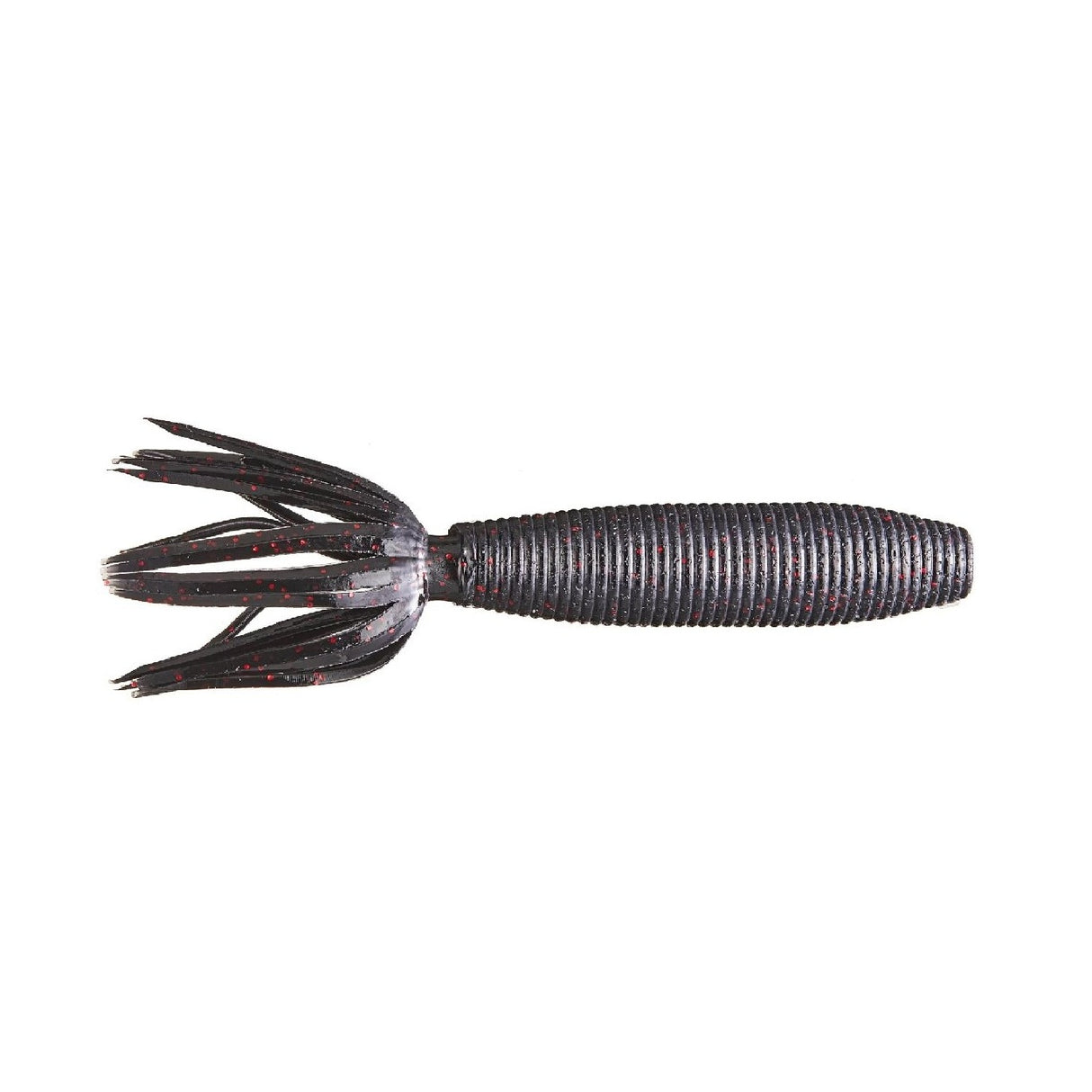 Vinyl Yamamoto Fat Ika 4 '' 100 mm Black Red Flake