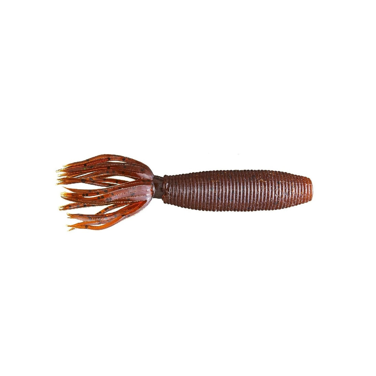 Soft Lure Yamamoto Fat Ika 4" 100 mm Dark Pumpkin W/Large Black Flake