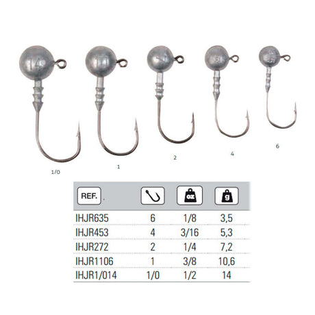 Anzuelos Jig Hart Head 2 - 7,2 g - Tienda Bass