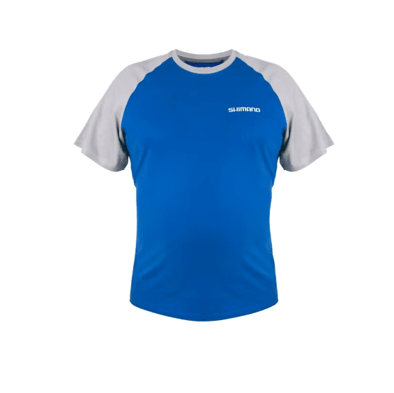 Camiseta Shimano Manga Corta Azul - Tienda Bass