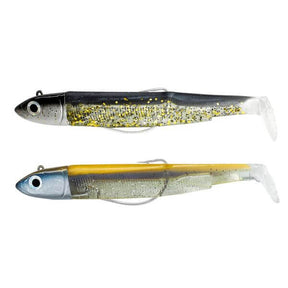combo doble black minnow 140 gold blue BM1337