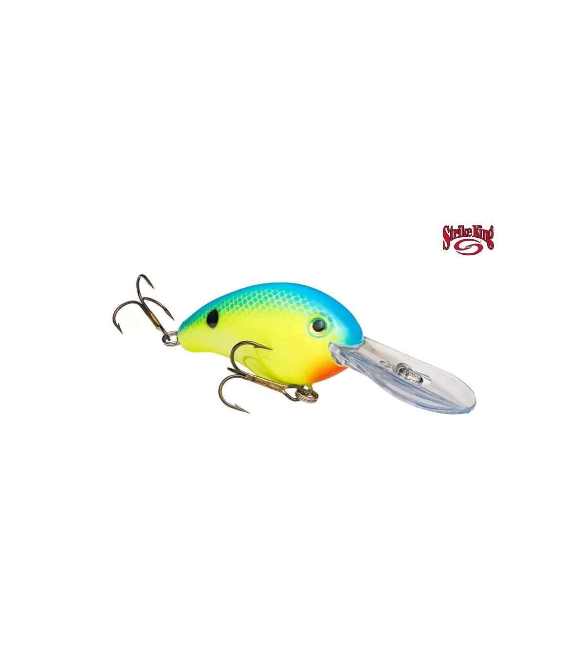 Crankbait Strike King Pro Model 4S – 110 mm Blue Back Chartreuse - Tienda Bass