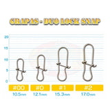 Grapas AGR Duo Lock Snap Nickel - Tienda Bass