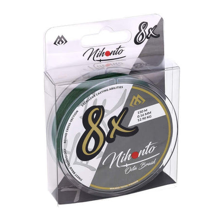 Hilo Trenzado Mikado Nihonto 8X Verde 150 m - Tienda Bass