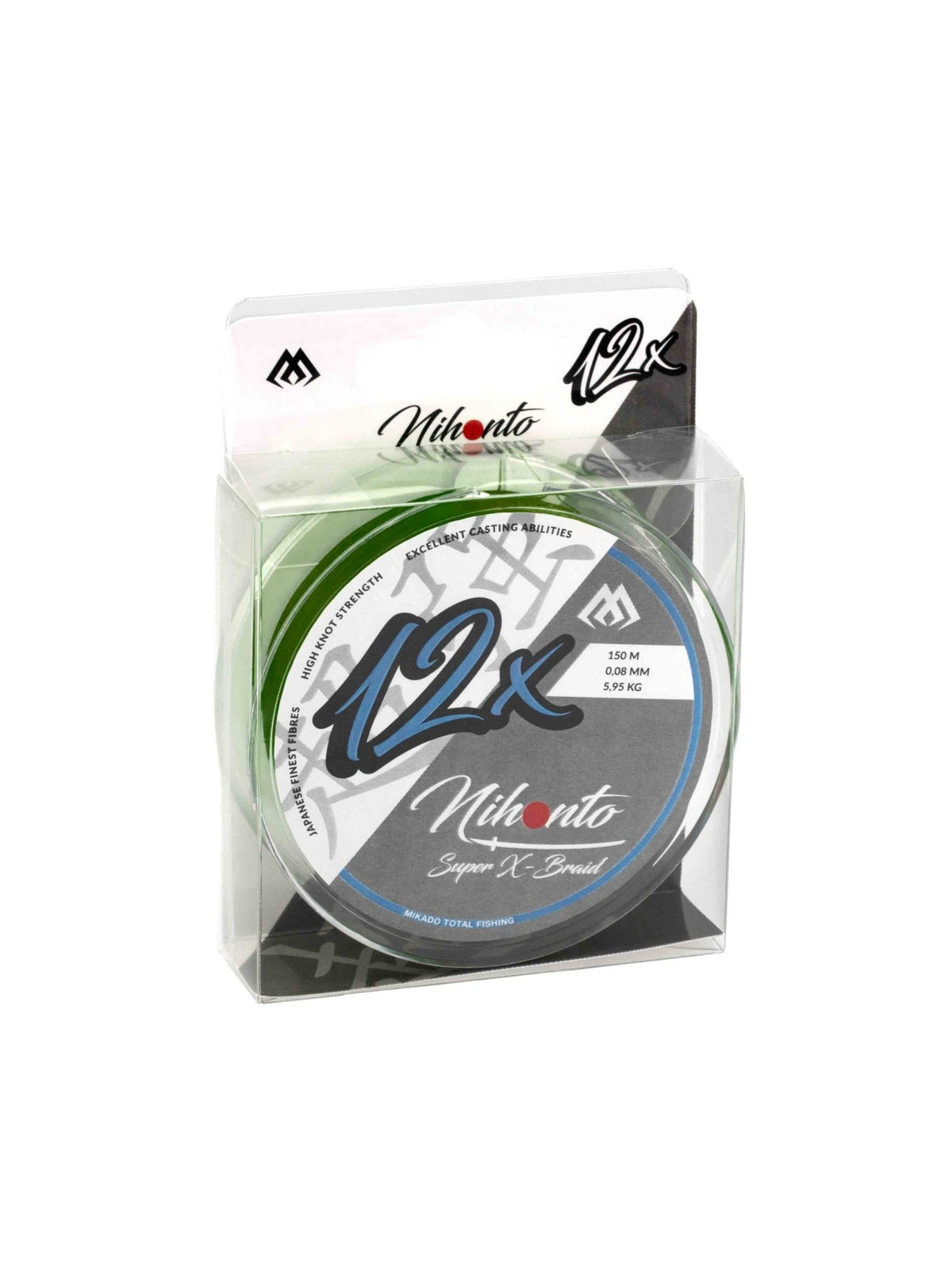 Hilo Trenzado Mikado Nihonto Super X 150 m Dark Green - Tienda Bass
