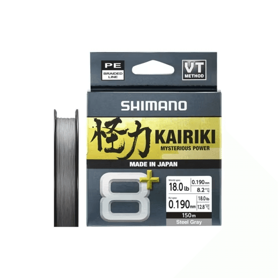 Hilo Trenzado Shimano Kairiki 8+ Gris 150 m - Tienda Bass