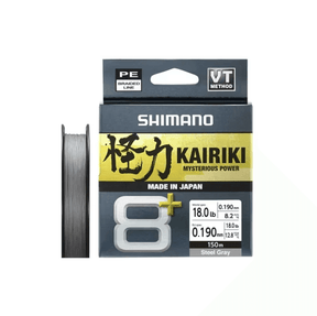 Hilo Trenzado Shimano Kairiki 8+ Gris 150 m - Tienda Bass