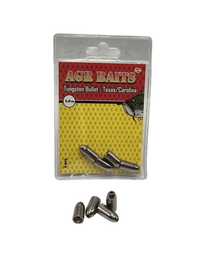 Peso Bala de Tungsteno AGR Texas & Carolina Plata - Tienda Bass
