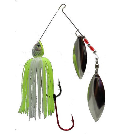 Spinnerbaits Baitsfishing Chrome 14g White Chartreuse - Tienda Bass