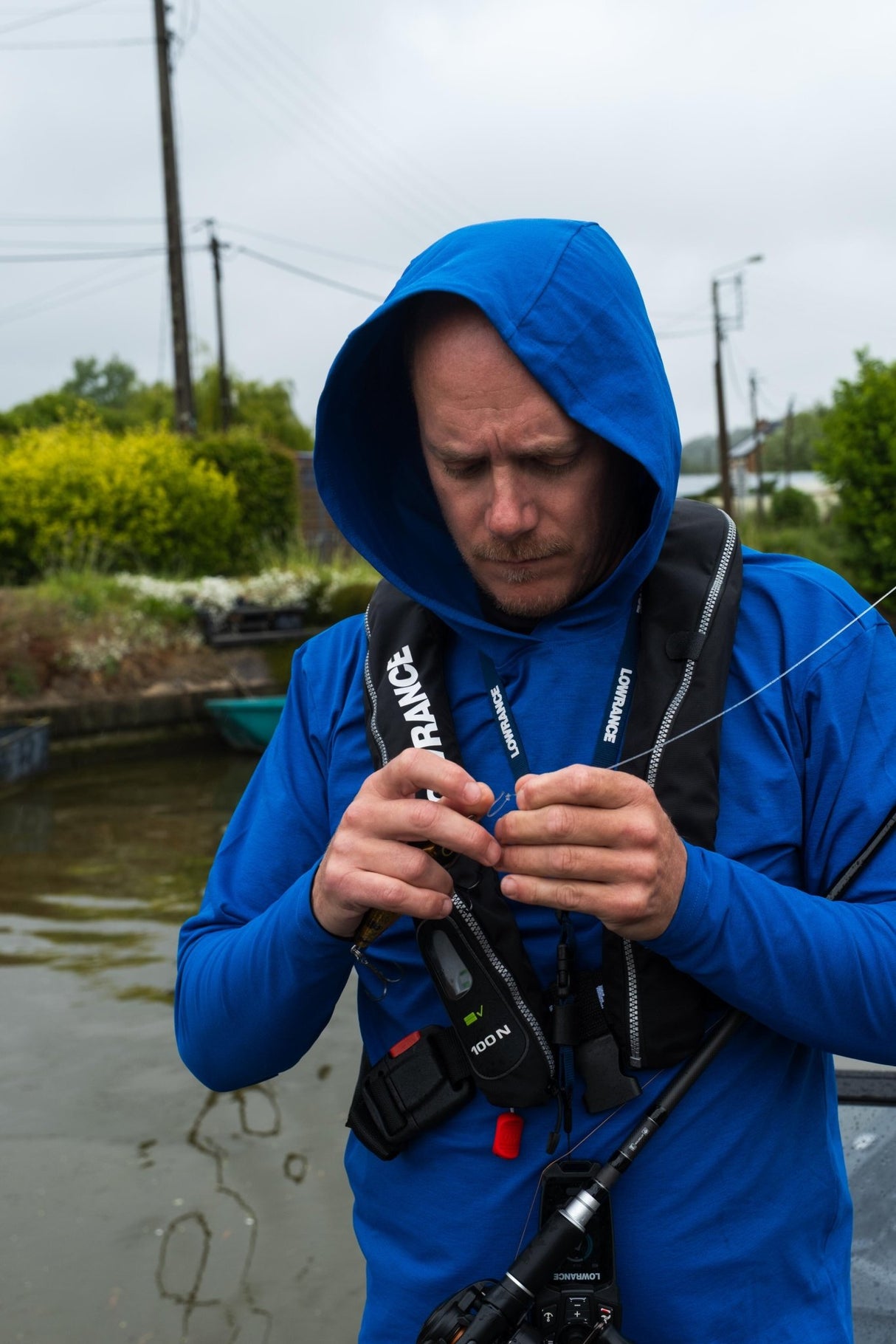 Sudadera Fox Rage con capucha Azul - Tienda Bass