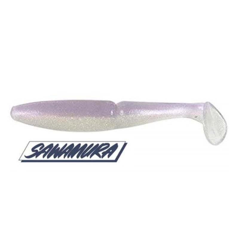 Vinilo Sawamura One Up Shad 7 - 148 mm Purple Glow 137 - Tienda Bass