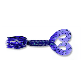 Vinilo Yamamoto Double Tail Hula Grub 5” – 127 mm June Bug Purple Emerald - Tienda Bass