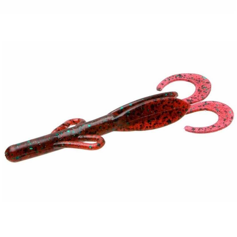 Vinilo Zoom Baby Brush Hog 101 mm Red Bug - Tienda Bass