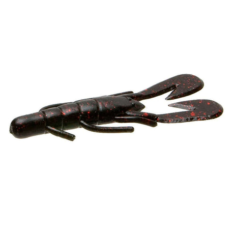 Vinilo Zoom Super Speed Craw 100 mm BLack Red Glitter - Tienda Bass