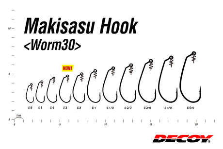 Anzuelos Decoy Worm 30 Makisasu Hook